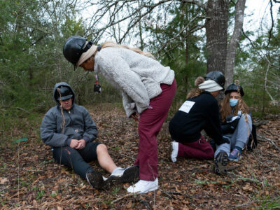 Texas A&M Health students engage in search and rescue during the 14th annual Disaster Day emergency response simulation